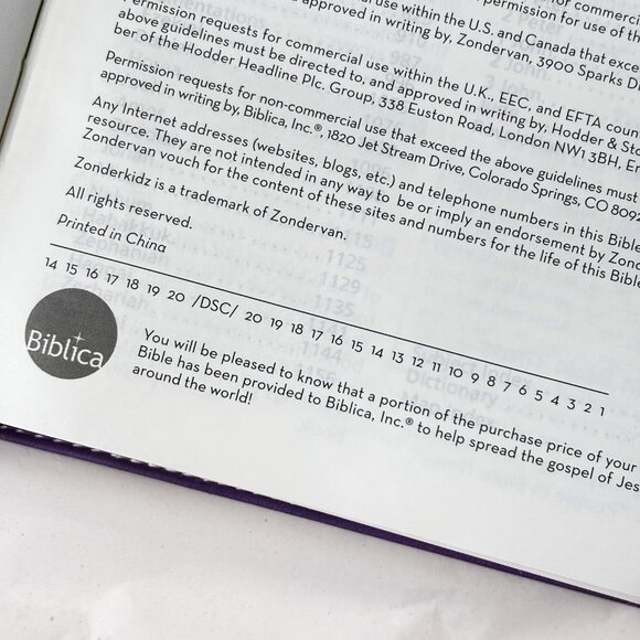 NIV Adventure Bible for Early Readers Children Faux Leather Purple Cover - Picture 6 of 14